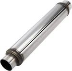 2.5 Inch Inlet Exhaust Muffler 1/2" Resonator 3.5" Round 18" Body Leng New. Price: $55.90.