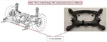 Rear Crossmember Subframe Oem 16-19 Cadillac Cts 84137714 Used. Price: $175.00.