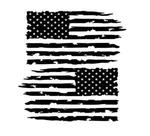 Tattered Distressed American Flag Decal Vinyl Sticker Set Of 2 Left Right Side New. Price: $49.95.