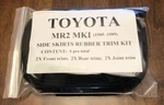 Toyota MR2 MK1 Sc AW11 Side Skirt / Fender Flare Rubber Trim Kit Supercharged New. Price: $55.00.