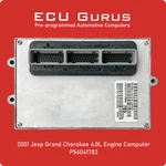 2001 Jeep Grand Cherokee 4.0L Engine Computer P56041783 "vin Programmed" Ecm Pcm Remanufactured. Price: $159.95.