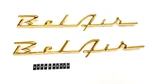 1955 1956 Chevy Quarter Panel Emblem Script Gold Pair New. Price: $148.95.