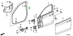Oem Weatherstrip Fr Door R&l Set Genuine Honda Accord 72350/72310-TL0-J01 New. Price: $400.22.