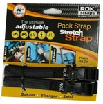 Rok Straps Adj. 12-42 X 5/8" Stretch In BLACK-2 Pack New. Price: $39.79.