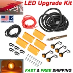 For Cab Sun Visor Light Lenses Amber Orange Led Bulbs & Wiring Harness New. Price: $95.99.