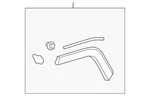 Genuine Toyota Wheel Opening Molding 75605-0R180-C0 New. Price: $126.17.
