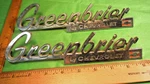 BW21 Greenbrier By Chevrolet Door Emblems Vintage 1962-4 #3819390 Corvair Van Used. Price: $39.99.