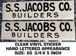 S.s. Jacobs Co. Builders Bud Moore Trans-am Mustang 1971 Clear Decal Pair New. Price: $29.03.