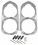 Restoparts Chrome Headlight Bezel Set For 1966-1967 Pontiac Gto Lemans Tempest New. Price: $214.98.