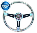 Nrg Matsuri Steering Wheel 350MM Neochrome Center Clear Halo Grip RST-027MC-CL New. Price: $220.00.