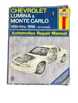 Haynes Repair Manual 24048 Chevrolet Lumina & Monte Carlo 1995-1998 Used. Price: $12.00.