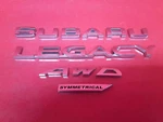 2015-2019 Subaru Legacy Sedan 2.5L H4 Symmetrical Awd Rear Emblem Badging Set Used. Price: $49.99.