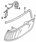 Oem New Ford 98-02 Mercury Grand Marquis Driver Marker Lamp Shield XW3Z15C419AA. Price: $28.98.
