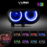 Vland Pair Led Rgb Headlights For 2008-14 Dodge Challenger Projector Sequential New. Price: $382.49.