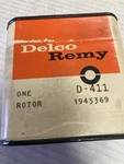 Delco Remy D-411 Ingnition Rotor 1945369 60-61 Corvair..made America New. Price: $12.99.