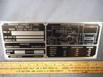 M416 Operational Data Plate For Military Trailer M151 M38 M37 Cucv M715 M998 M35 New. Price: $14.95.