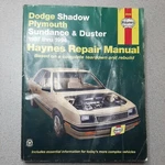 Haynes Dodge Shadow 1987-94 Plymouth Duster Sundance Repair Manual Book 30055 Used. Price: $6.12.