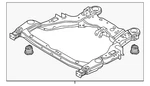 Genuine Ford Engine Cradle DG1Z-5C145-B New. Price: $400.14.