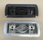 2 1970 1971 Ford Torino Cyclone Chrome & Blackshort Rear Arm Rest Bezels. Price: $59.99.