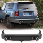 Steel Rear Bumper For 2024-2026 Toyota Land Cruiser With Sensor Holes+led Lights New. Price: $396.74.
