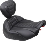 Mustang Deluxe Touring Solo Seat With Backrest Gunmetal Stitch Flt Flh 23-25 New. Price: $725.86.