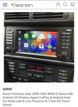 Eonon For Bmw E39 Q49SE Android 10 Radio Dash Gps Stereo Carplay Free Ship New. Price: $175.00.
