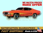 Compatible With, 1970 Ford Torino Gt Laser Lazer Decals Graphics Stripes Kit New. Price: $349.00.