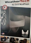 Weathertech Rear No-drill Mudflaps 120134 Fits 2021-2026 Ford F-150 New. Price: $82.99.