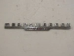 Vintage 1949-52 Dodge Meadowbrook Emblem Badge Trim Nameplate Oem Rare Fluid Used. Price: $98.00.