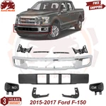 Front Bumper Face Bar Chrome & Brackets Set 2015-2017 Ford F-150 New. Price: $531.70.