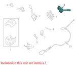 2003-2011 Lincoln Town Car Turn Signal / Combination Lever Used 7W1Z13K359AA Oem. Price: $74.99.