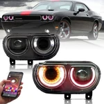 Rgb Vland Projector Led Headlights For 2008-2014 Dodge Challenger W/sequential New. Price: $382.49.