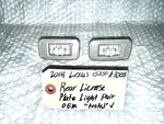 2014-2018 Lexus IS350 IS250 Rear License Plate Lights Tag Lamps Set Oem Tested Used. Price: $34.88.