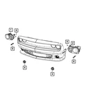 Genuine Mopar Headlamp Right 68323330AD New. Price: $1141.95.