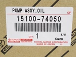Genuine Oem Toyota 15100-74050 Oil Pump 1996-2000 RAV4 1996-1999 Celica New. Price: $216.00.