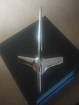 1955 Ford Fairlane Factory Hood Ornament BN16853-C Art Deco Airplane Look Oem Used. Price: $124.99.