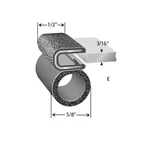 Lok Lock Seal, 3/16" X 1/2", 5/8" Rubber Bulb, Trim, Metal Edge New. Price: $195.50.
