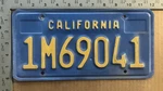 1987 California Truck License Plate 1M69041 Ford Chevy Dodge 20867 Used. Price: $12.31.