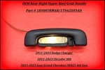 11 23 Dodge Charger Rear Rh Upper Roof Grab Handle Oem Interior Trim Used. Price: $56.95.