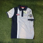 New Oem Bentley Men Stripe Grey/navy Melange Polo Shirt (x-small) BL18525. Price: $39.99.