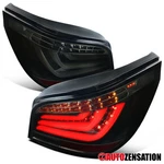 Fit 2008-2010 Bmw E60 5-SERIES Black Smoke Led Bar Tail Lights Rear Brake Lamps New. Price: $257.99.