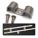 5/8 Stainless Steel Double Line Clamps - Pack Of 12 Includes Hardware New. Price: $24.95.