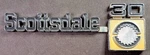 Vintage Oem 1975-80 Chevrolet Scottsdale 30 Front Quarter Panel Emblem 349692 Used. Price: $21.93.