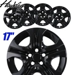 Set Of Black 17" Hub Caps Full Rim R17 Wheel Covers For Toyota RAV4 2013-2018 New. Price: $57.99.
