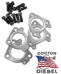Replacement Exhaust Up Pipe Gasket Set & Bolts For 6.6L Duramax Chevy Gmc 01-16 New. Price: $59.99.