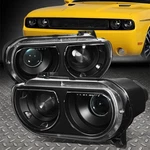 For 08-14 Dodge Challenger Black Housing Hid Projector Headlight Lamps Set New. Price: $147.88.