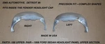 1958 Ford Sedan. #188 Upper Pair, Headlight Panel Left Right, Ems New. Price: $320.00.