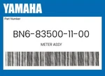 Yamaha Genuine Meter Assy BN6-83500-11-00 New. Price: $676.23.