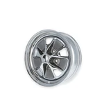 Scott Drake 14X5 5X4.5 -19MM Charcoal/chrome C5ZZ-1007-AR New. Price: $249.95.