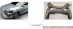 Front Crossmember Subframe Oem 16-19 Jaguar Xf Used. Price: $175.00.
